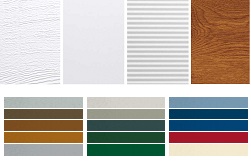 Oberflächen und Farben Sektionaltor